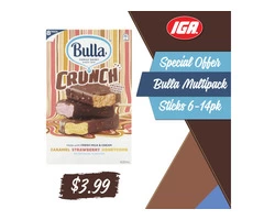 Bulla Multipack Sticks at IGA Ravenswood Store