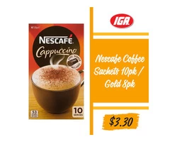 Nescafe Coffee Sachets at IGA Ravenswood Store