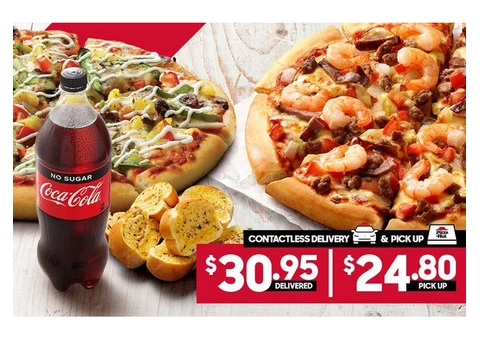 2 Large Pizzas On Sale Pizza Hut Orange - Orange, NSW