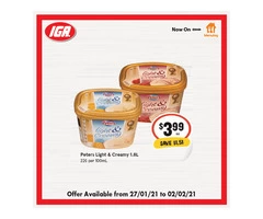 Peters Light & Creamy at IGA Ravenswood Store