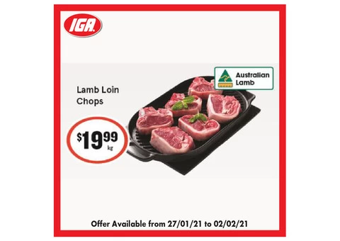 Lamb Loin Chops at IGA Ravenswood Store