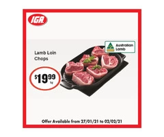 Lamb Loin Chops at IGA Ravenswood Store