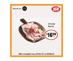 Streaky Bacon  at IGA Ravenswood Store