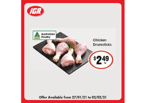 Chicken Drumsticks at IGA Ravenswood Store