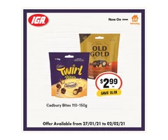 Cadbury Bites at IGA Ravenswood Store