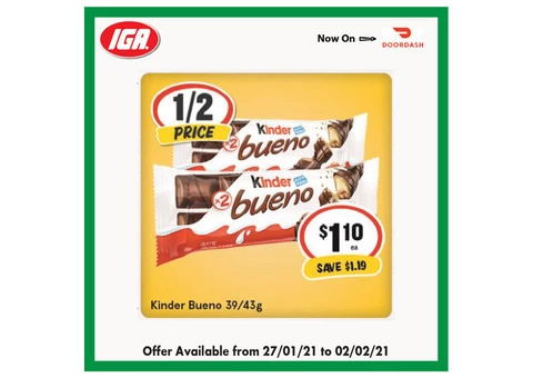 Kinder Bueno at IGA Ravenswood Store