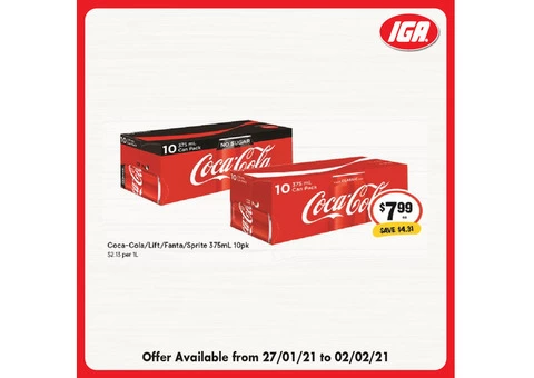 Coca-Cola/Lift/Fanta/Sprite at IGA Ravenswood