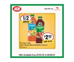 V8 Juice at IGA Ravenswood Store