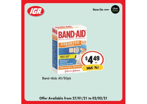 Band-Aids at IGA Ravenswood Store