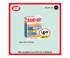 Band-Aids at IGA Ravenswood Store