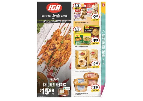 Weekly Catalogue Specials at IGA Ravenswood - 1/6