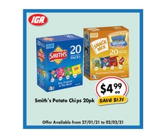 Smith's Potato Chips at IGA Ravenswood Store