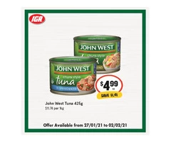 John West Tuna at IGA Ravenswood Store