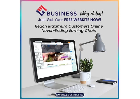 Why delay! Just get your free website now.