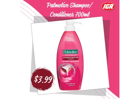 Palmolive Shampoo/Conditioner at IGA Ravenswood