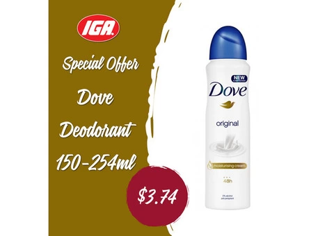 Dove Deodorant Special Offer at IGA Ravenswood