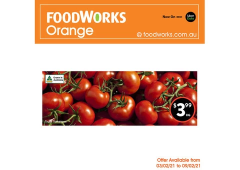 Truss Tomatoes at Foodworks Orange