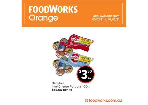 Babybel Mini Cheese Portions at FoodWorks Orange