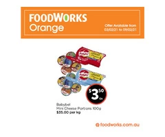 Babybel Mini Cheese Portions at FoodWorks Orange