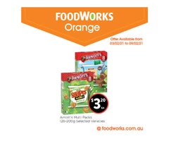 Arnott's Muti Packs at FoodWorks Orange