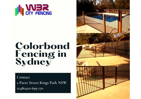Trusted Colorbond Fencing Service Provider - WBR City Fencing - 1/4
