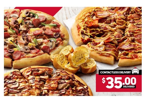 3 Large Pizzas On Sale Pizza Hut Orange - Orange, NSW