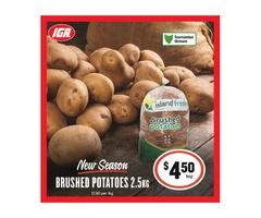 Brushed Potatoes On Sale IGA Ravenswood