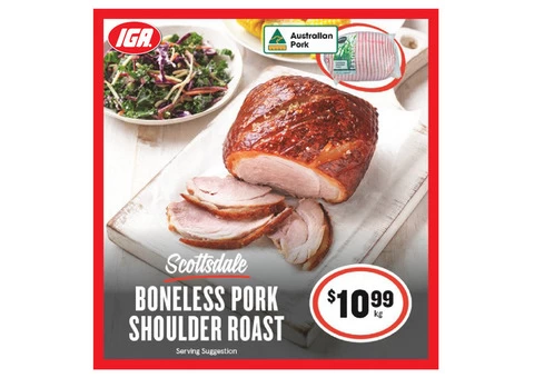 Boneless Pork Shoulder Roast on Sale IGA Ravenswood