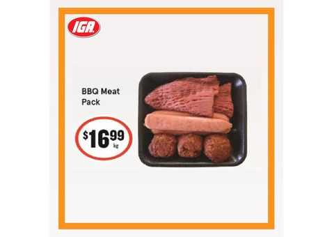 BBQ Meat Pack at IGA Ravenswood
