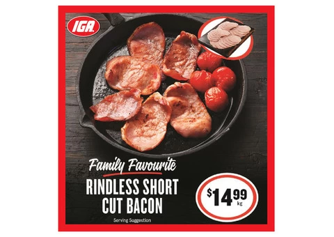 Rindless Short Cut Bacon at IGA Ravenswood
