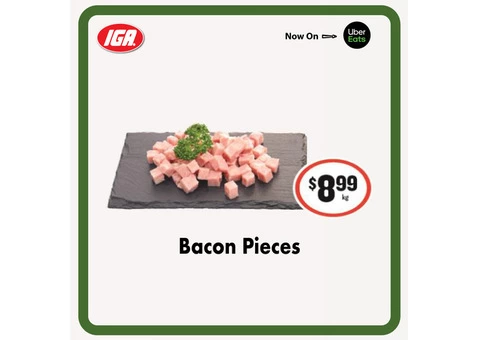 Bacon Pieces at IGA Ravenswood