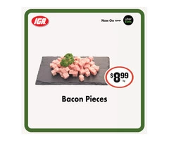 Bacon Pieces at IGA Ravenswood