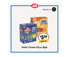 Smith's Potato Chips at IGA Ravenswood Store