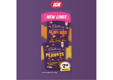 Cadbury Bites at IGA Ravenswood Store