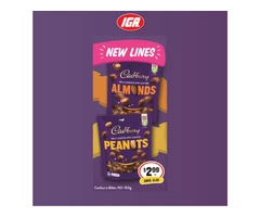Cadbury Bites at IGA Ravenswood Store
