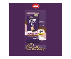 Cadbury Family Block Chocolate at IGA Ravenswood Store