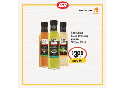 Red Kellys Salad Dressing at IGA Ravenswood