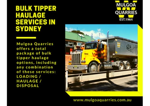 Professional Bulk Tipper Services in Sydney