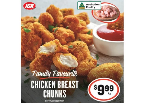 Chicken Breast Chunks at IGA Ravenswood