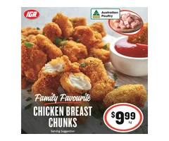 Chicken Breast Chunks at IGA Ravenswood