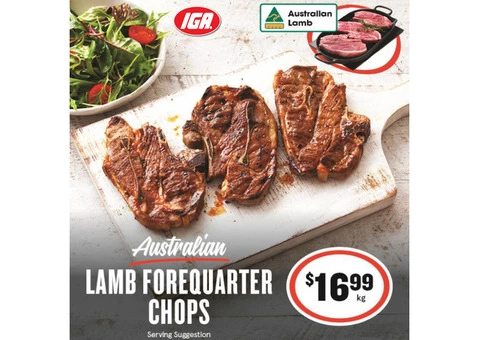Lamb Forequarter Chops On Sale IGA Ravenswood