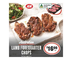 Lamb Forequarter Chops On Sale IGA Ravenswood