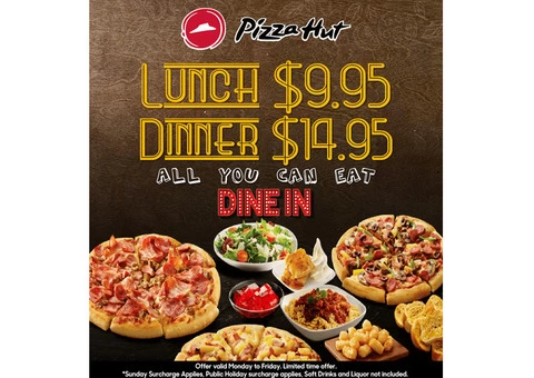 Pizza Hut’s Dine In Special Offer