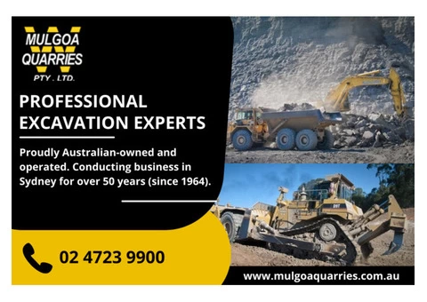 Excavation Contractors in Sydney Area
