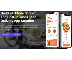 Plunge into the food delivery business with our grubhub clone script