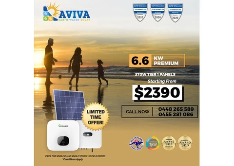 6.6kW efficient solar systems for homes /   shops/ warehouses only at 2390$ - 5/5