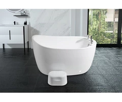 52 Inch Small Sized Bathroom Freestanding Soaking Tub
