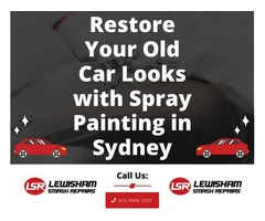 Restore Your Old Car Looks with Spray Painting in Sydney