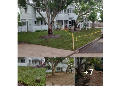 Massive 550m2 irrigation and returf. (Front yard) - 1/8
