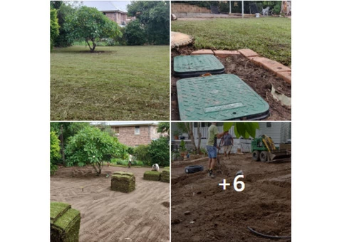 Massive 550m2 irrigation and returf. (Backyard) - 1/8